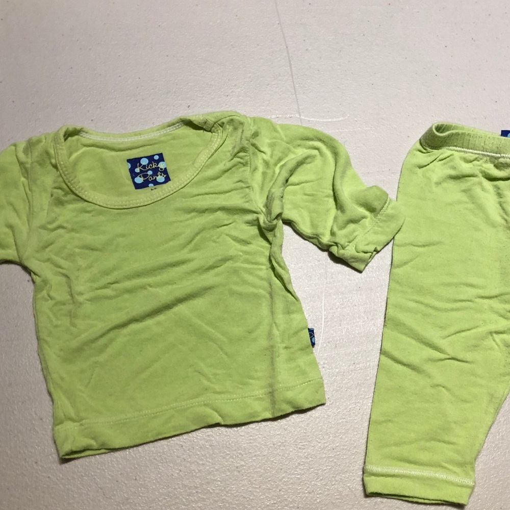 Kickee Pants newborn pajamas set